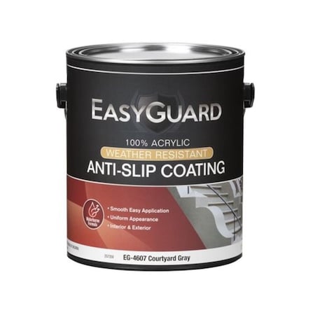 Gourmetgalley 1 gal Flat Acrylic Anti-Slip Floor Coating Courtyard Gray GO3861742